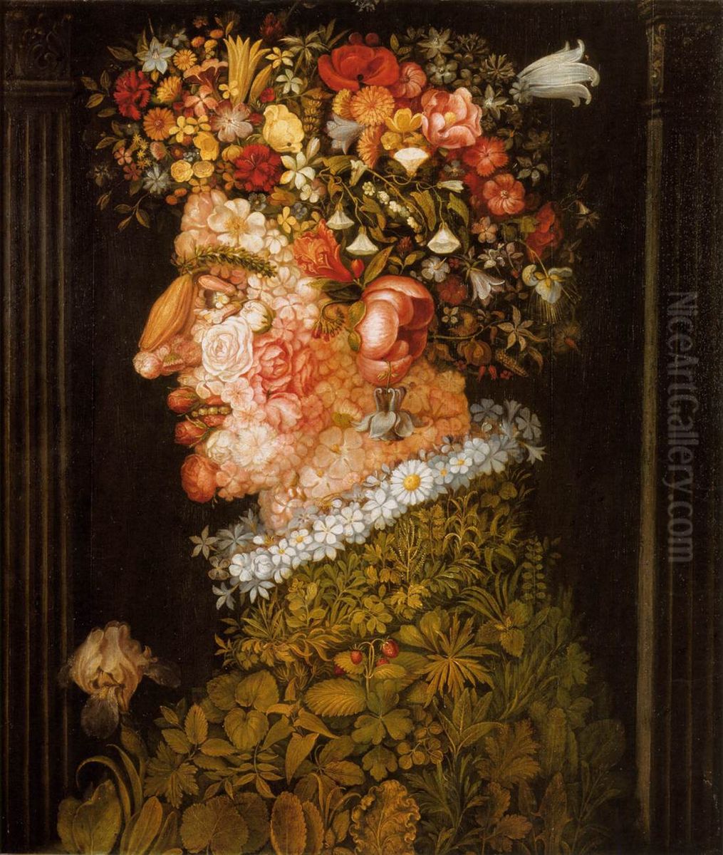 Allegorie Des Fruhlings Oil Painting by Giuseppe Arcimboldo
