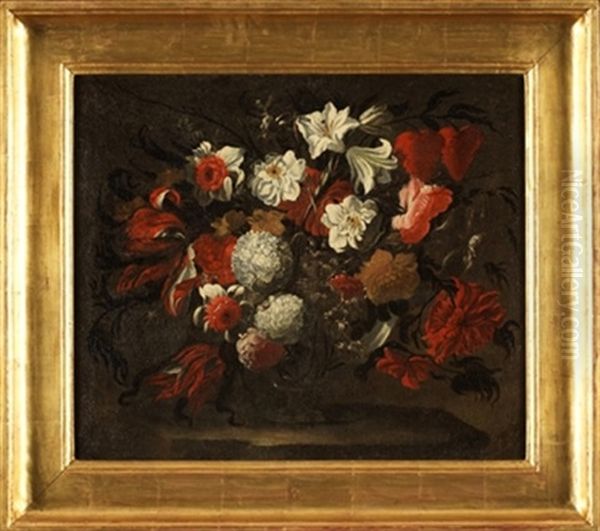 Acesta De Flores Oil Painting by Jose De Arellano
