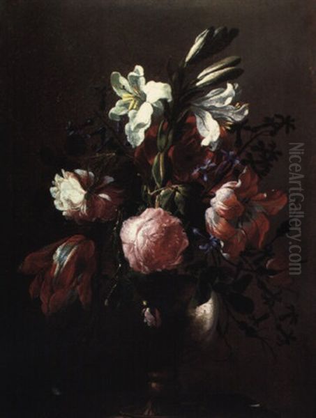 Jarra Con Flores Oil Painting by Juan De Arellano