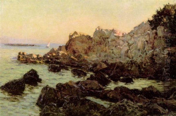 Rantakalloita Oil Painting by Eugene D' Argence