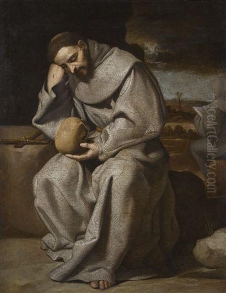 Saint Francis Oil Painting by Antonio (Fernandez) Arias