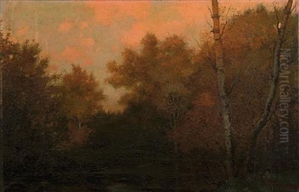 Autumn Oil Painting by Frixos Aristeas