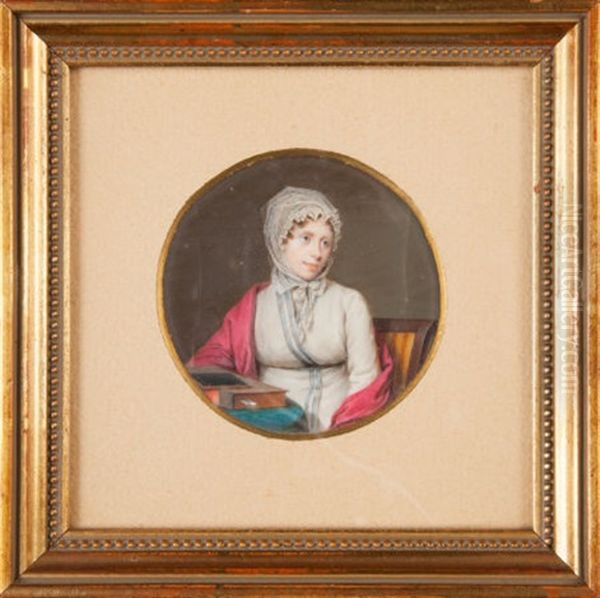 Portrait Of Theodora-helene-elisabeth Tronchin Oil Painting by Louis Ami Arlaud-Jurine