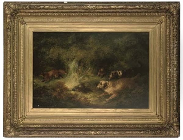 Breaking From Cover Oil Painting by Edward Armfield