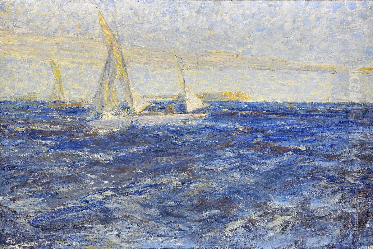 Segelbatar Oil Painting by Axel Acke