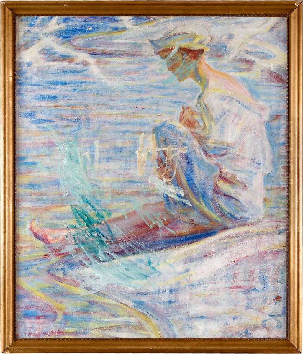 Masflickan Oil Painting by Axel Acke