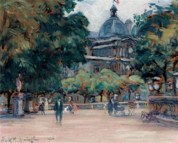 Jardin Du Luxembourg, Paris Oil Painting by Frank Milton Armington
