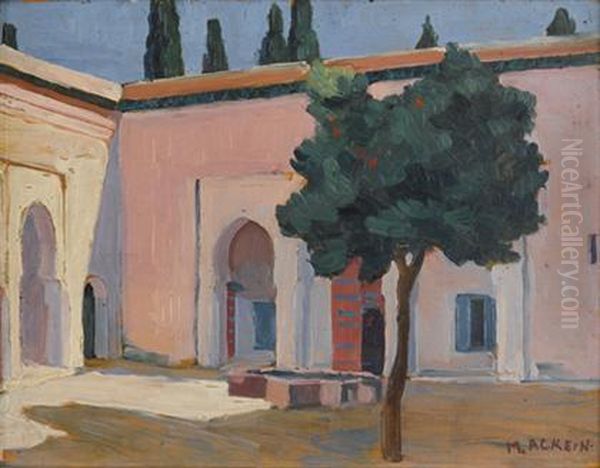 Bahia, Marrakech Oil Painting by Marcelle Ackein