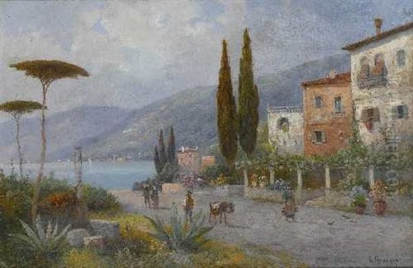 Am Gardasee Oil Painting by Alwin Arnegger