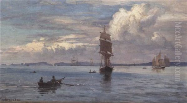 Ud For Helsingor Oil Painting by Vilhelm Karl Ferdinand Arnesen