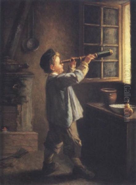 The Young Astrologer Oil Painting by Michael Arnoux