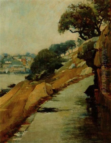 Mrs. Macquarie's Chair Oil Painting by Julian Ashton