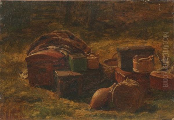 Reisegods Oil Painting by Anders Monsen Askevold