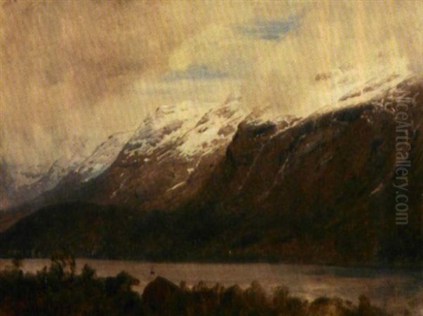 Fra Ullensvang Oil Painting by Anders Monsen Askevold