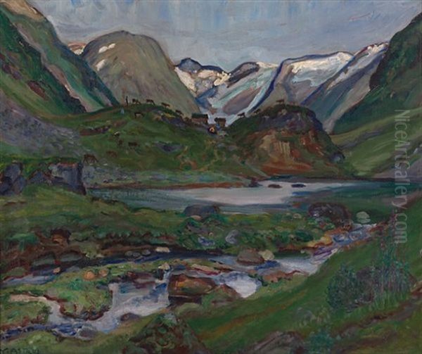 Stardalstolene, Oil Painting by Nikolai Astrup