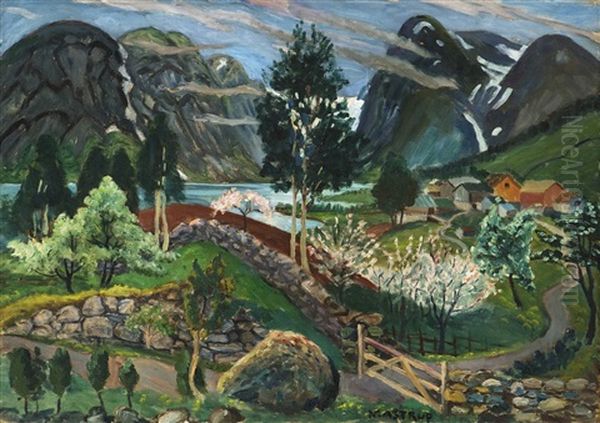 From Sunde Oil Painting by Nikolai Astrup