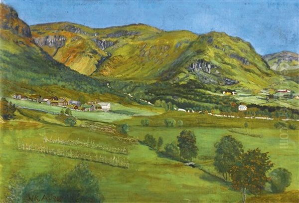 Alhustunet, Jolster Oil Painting by Nikolai Astrup