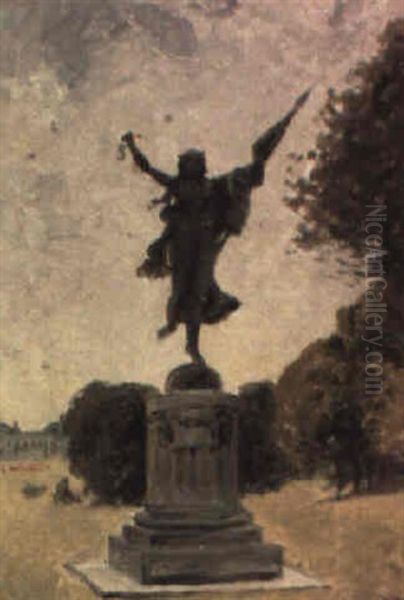 Vista De Paris Oil Painting by Enrique Atalaya