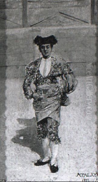 Matador Oil Painting by Enrique Atalaya