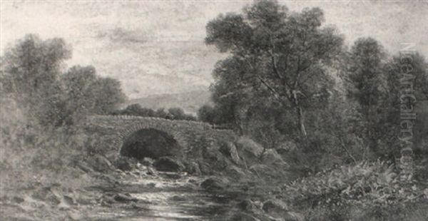 Pnt-y-ceffyn, Near Capel Curig, Wales Oil Painting by John Gunson Atkinson