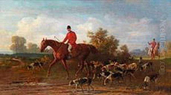 Parforcejagd Beipardubitz Oil Painting by Emil Adam