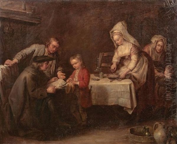 La Lecon Oil Painting by Etienne Aubry