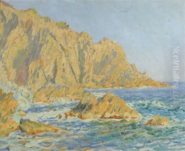 Cotes Varoises Oil Painting by Jean Francis Auburtin