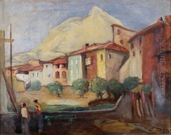La Montagne Sainte Victoire Oil Painting by Alexandre Auffray