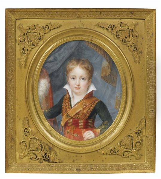 Ferdinand, Duc D'orleans, Enfant (1810-1842), Vers 1815 Oil Painting by Jacques-Jean- Baptiste Augustin