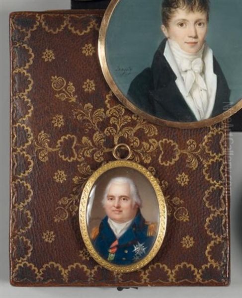 Portrait De Louis Xviii Oil Painting by Jacques-Jean- Baptiste Augustin