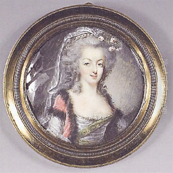 La Reine Marie-antoinette Oil Painting by Jacques-Jean- Baptiste Augustin