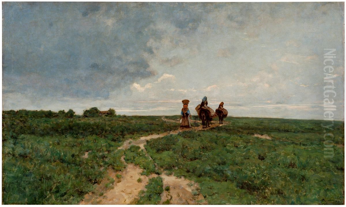 Paisaje Oil Painting by Serafin Avendano