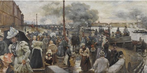 In Expectation Of The Tsar Oil Painting by Nikolai Avenirovich Shabunin