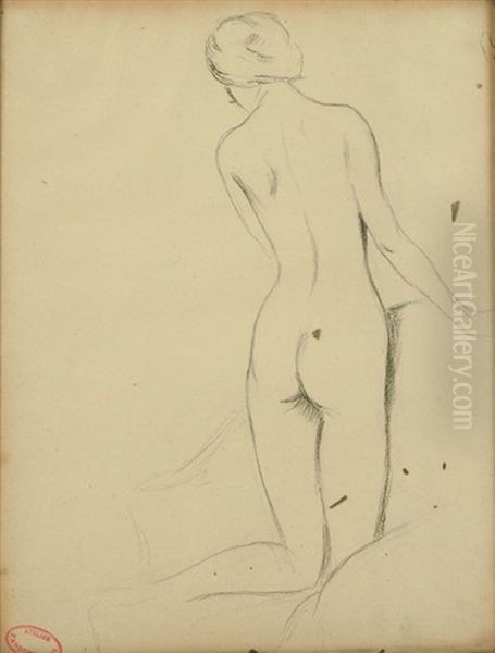 Bord De Mer En Normandie Oil Painting by Jules Charles Aviat