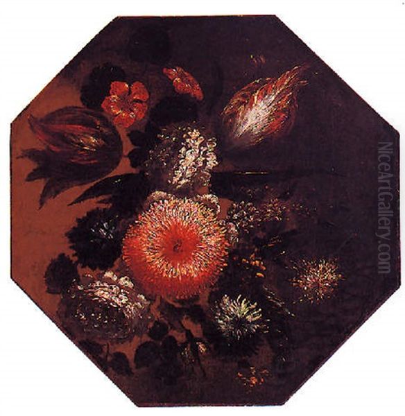 Bodegon De Flores Oil Painting by Josefa De Ayala