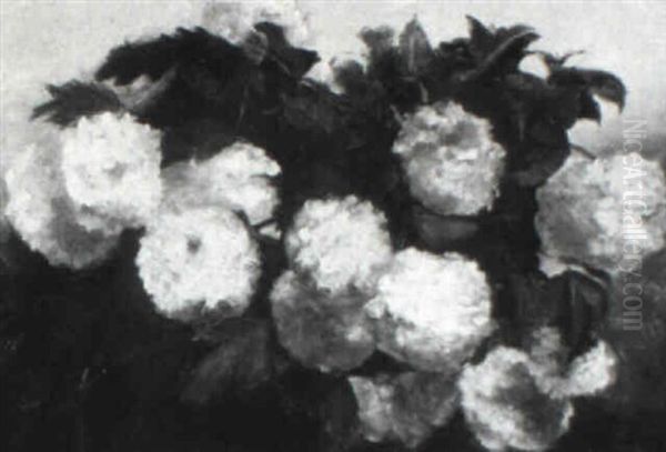 Hydrangeas Oil Painting by William (P.) Babcock