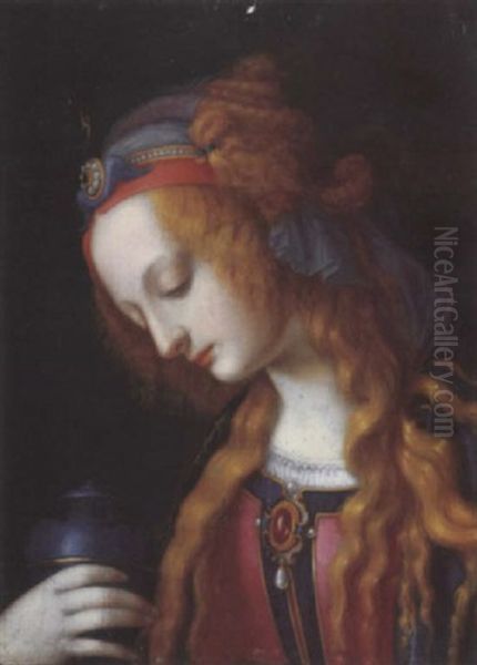 Saint Mary Magdalene Oil Painting by Francesco Ubertini Bacchiacca II