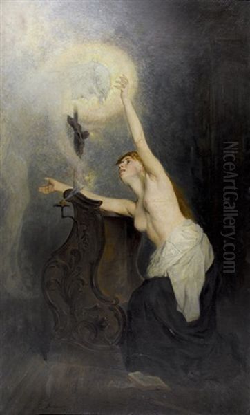 Vision Oil Painting by Hans Bachmann