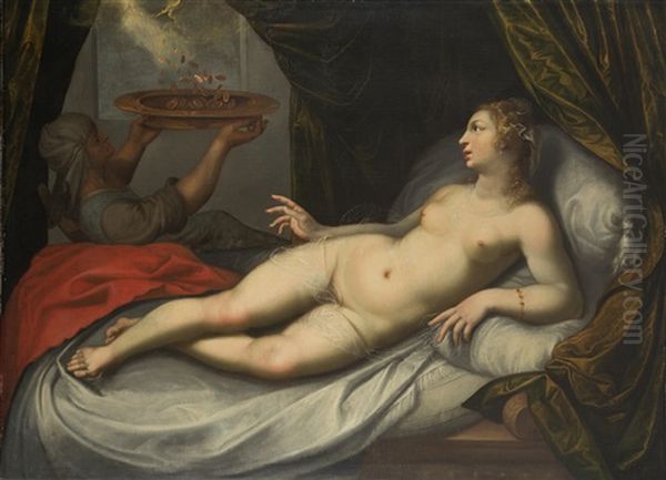 Danae Oil Painting by Jacob De Backer