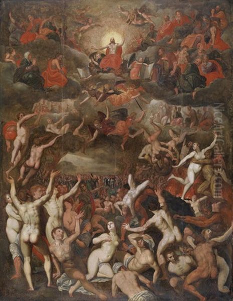 Das Jungste Gericht Oil Painting by Jacob De Backer
