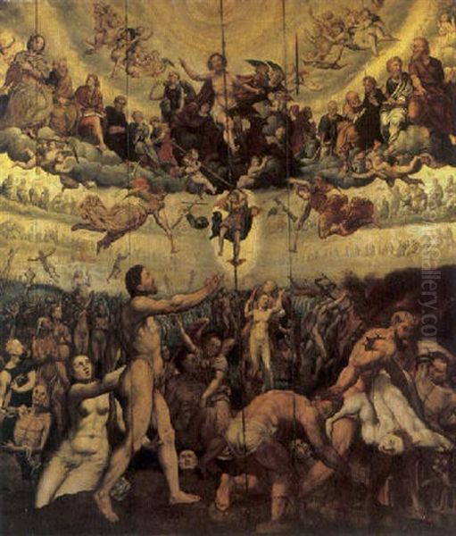 The Last Judgement Oil Painting by Jacob De Backer