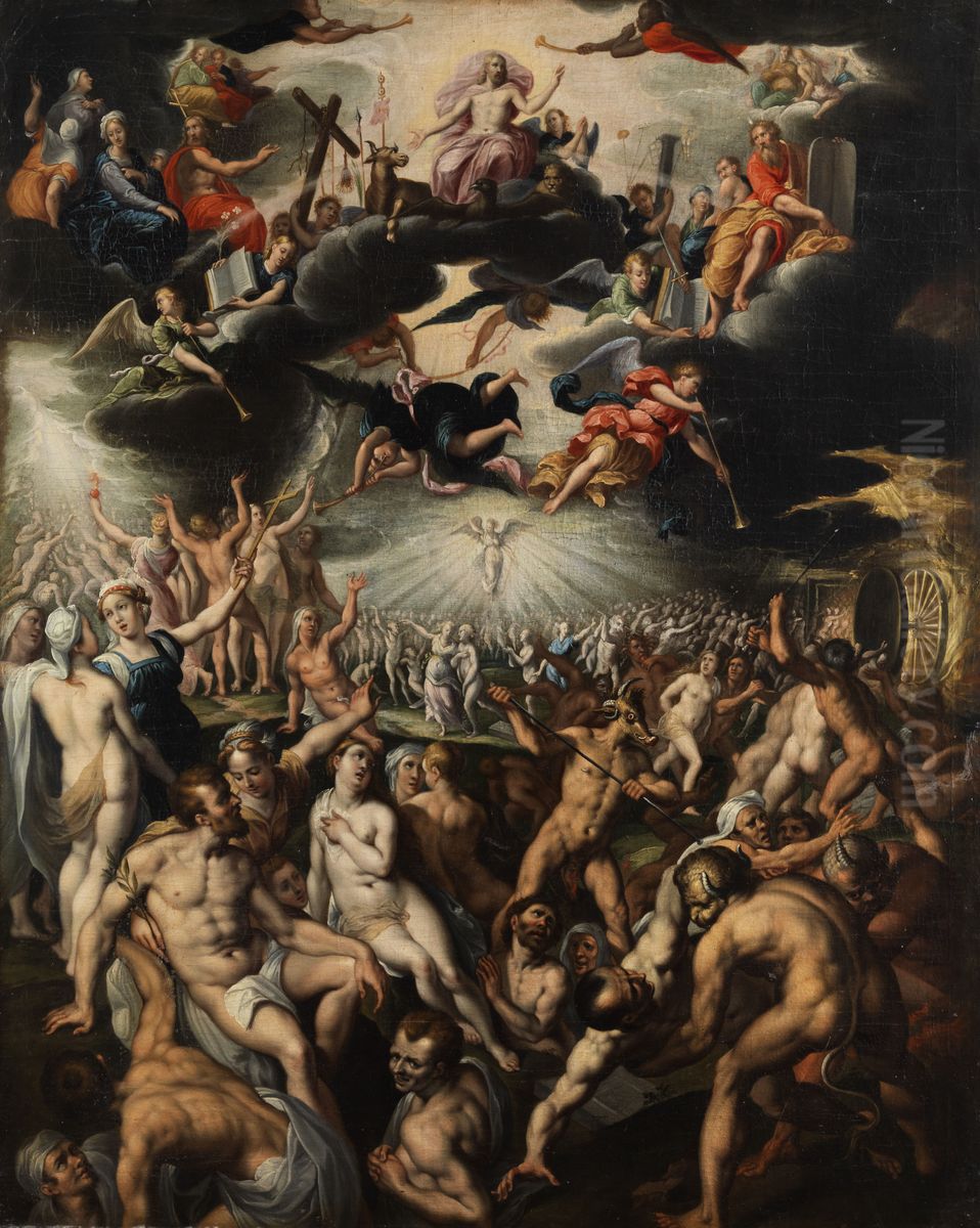 The Last Judgment Oil Painting by Jacob De Backer