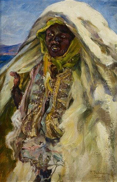 Moroccan Oil Painting by Hugo Backmansson