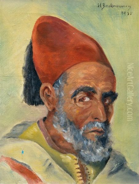 Portrait Of A Man Oil Painting by Hugo Backmansson