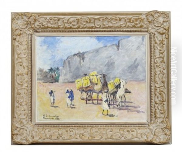 Beduiner I Oknen Oil Painting by Hugo Backmansson