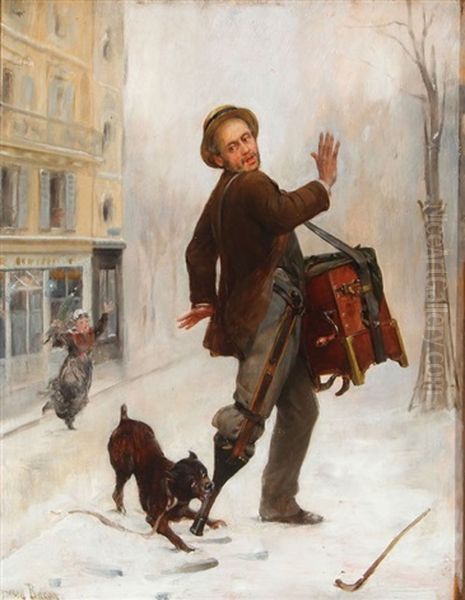 Surprise Attack Oil Painting by Henry Bacon