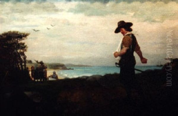 First Seeds Oil Painting by Henry Bacon