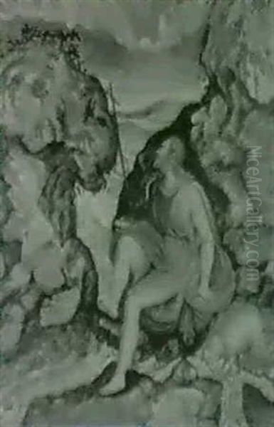 Saint Jerome Oil Painting by Frans Badens