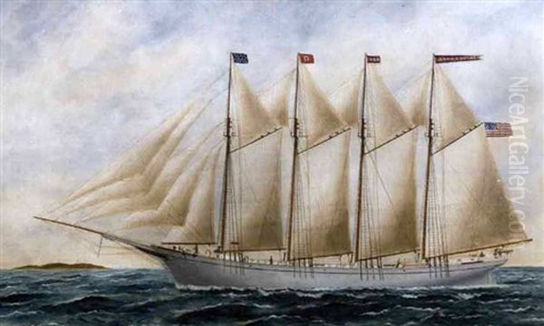 The Four-masted Schooner 