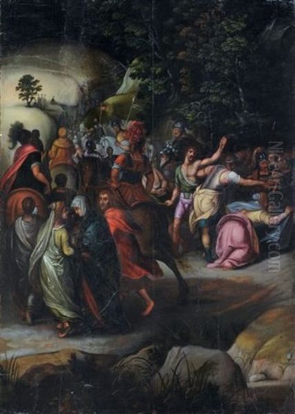 Christus Auf Dem Weg Nach Golgatha Oil Painting by Cornelis de Baellieur